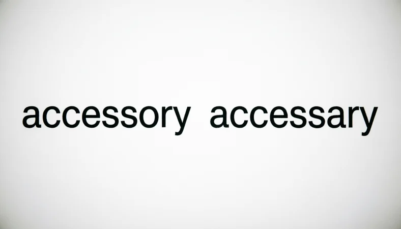 Accessory vs Accessary