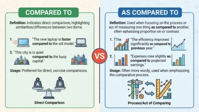 Compared To vs As Compared To