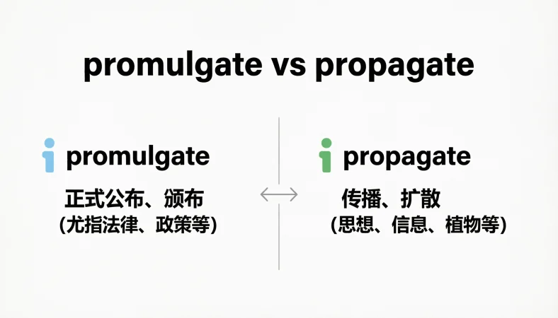 Promulgate vs Propagate