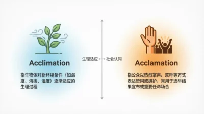 Acclimation vs Acclamation