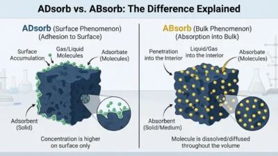 Adsorb vs Absorb