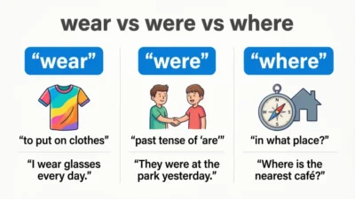Wear vs Were vs Where