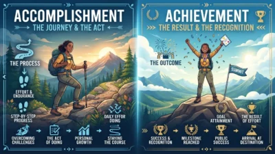 Accomplishment vs Achievement