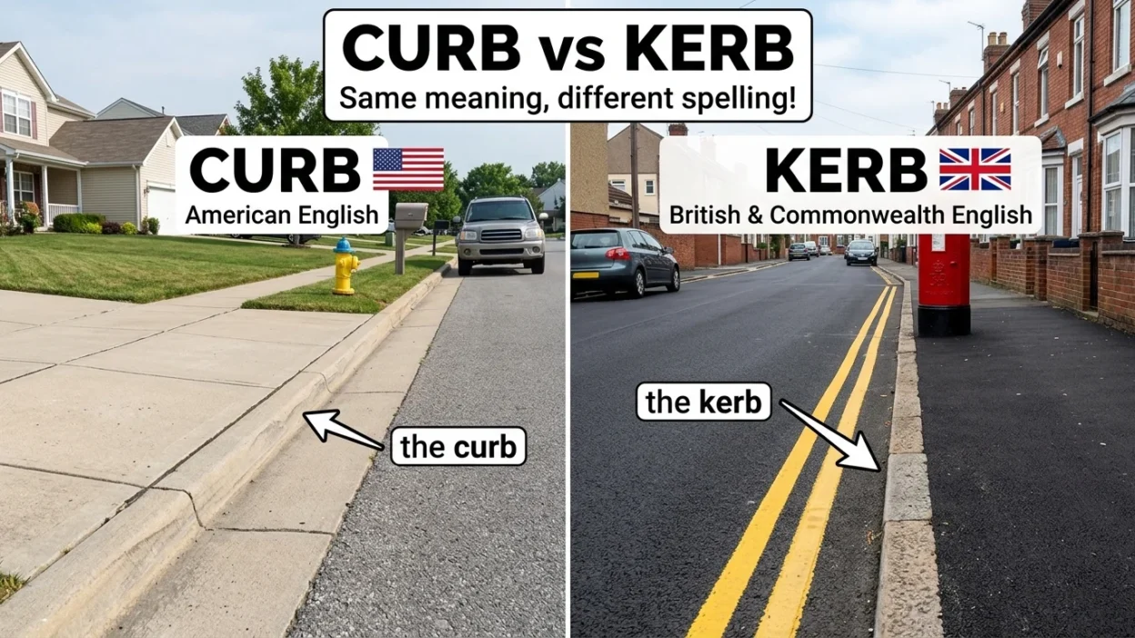 Curb vs Kerb