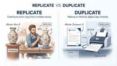 Replicate vs Duplicate